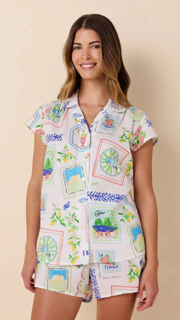 Bella Italia Luxe Pima Short Set Sleepwear & Loungewear Cats Pajamas 