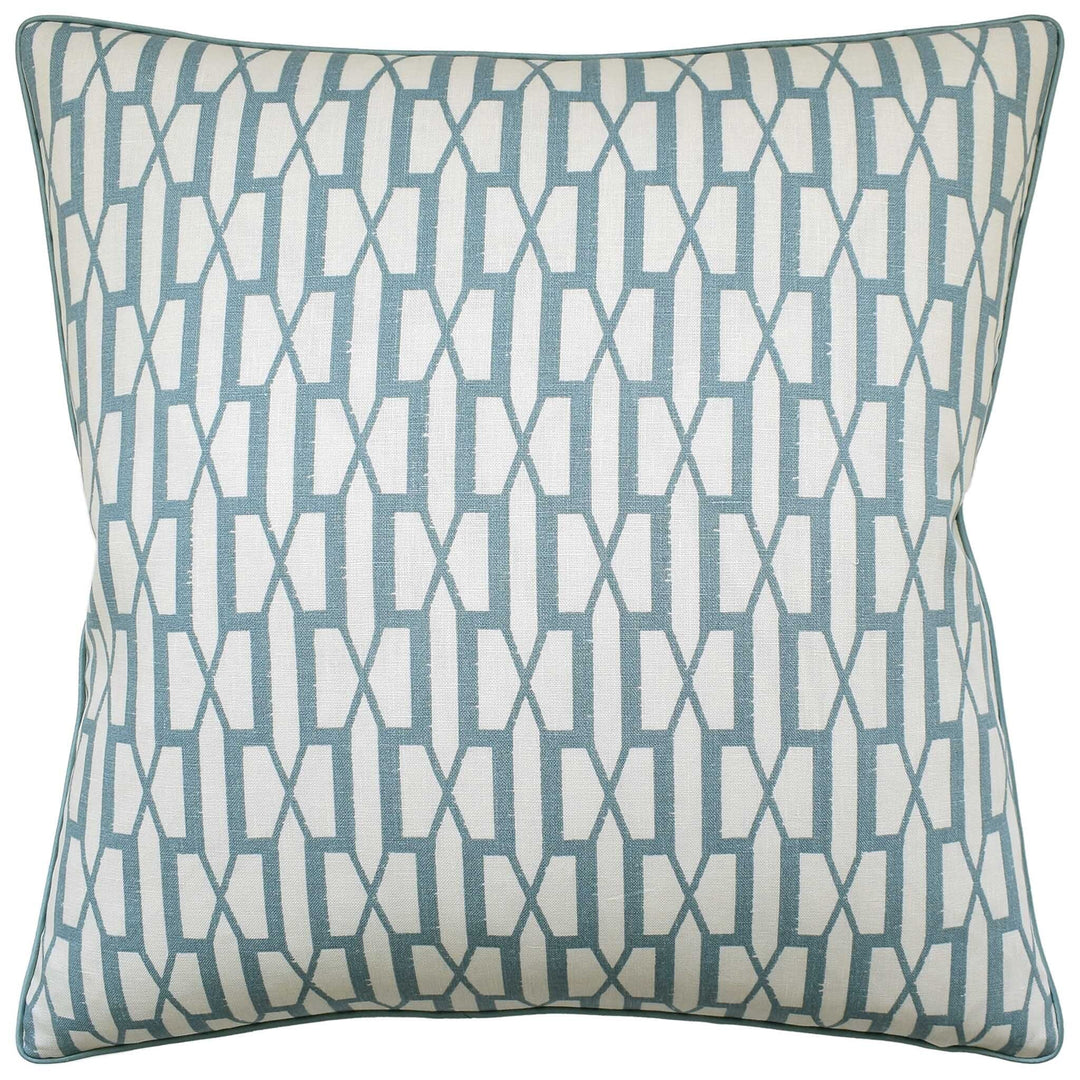 Belvedere Pillow Decorative Pillow Ryan Studio 22x22 Peacock Blue 