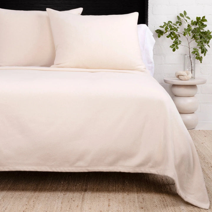 Billie Blanket Bedding Style Pom Pom at Home Ivory Queen 