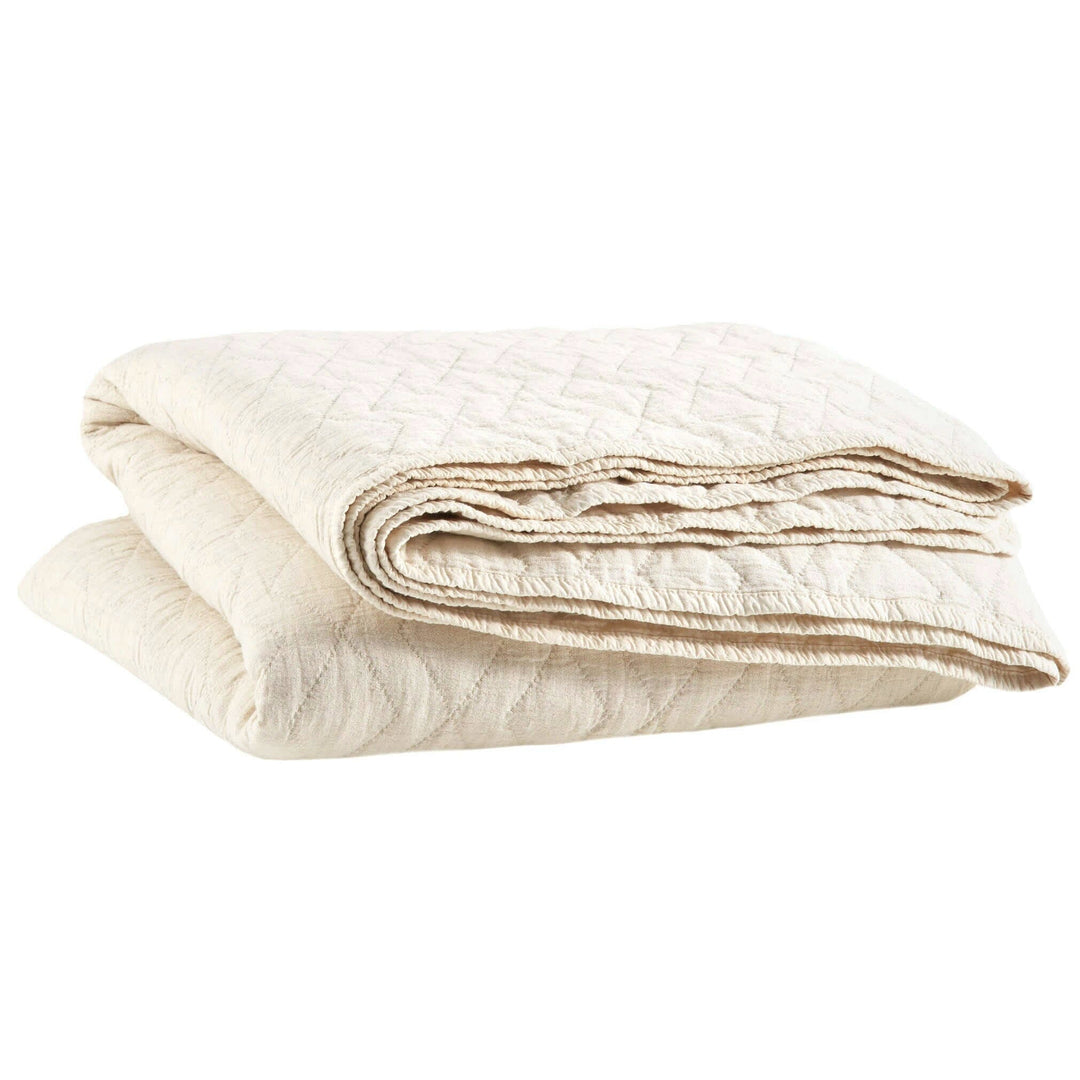 Birdie Quilted Coverlet Natural Bedding Style Pine Cone Hill 