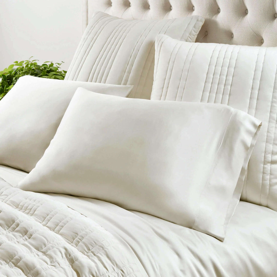 Blissful Bamboo Quilted Sham Bedding Annie Selke 