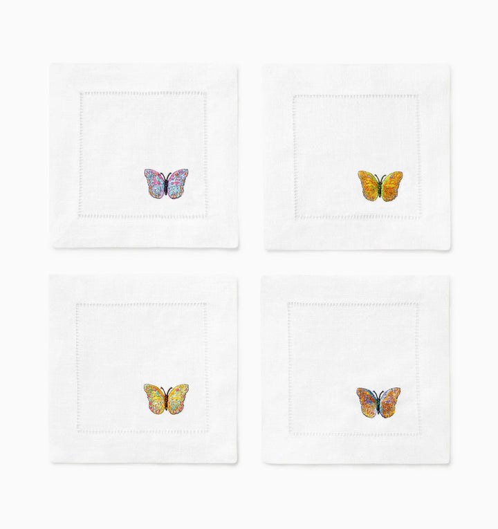 Bordano Cocktail Napkins - set of 4 Table Linens Sferra 
