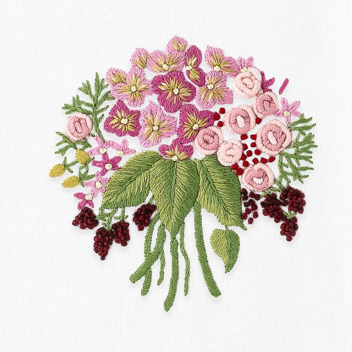 Bouquet Pink Hand Towel Henry Handwork 