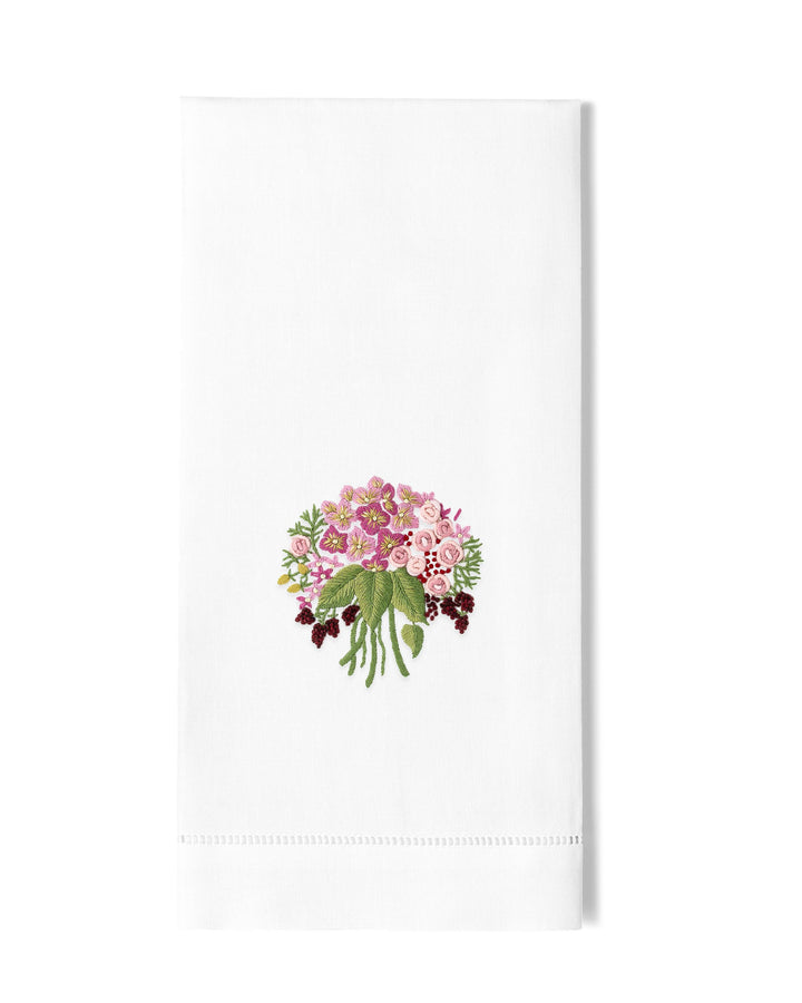 Bouquet Pink Hand Towel Henry Handwork 