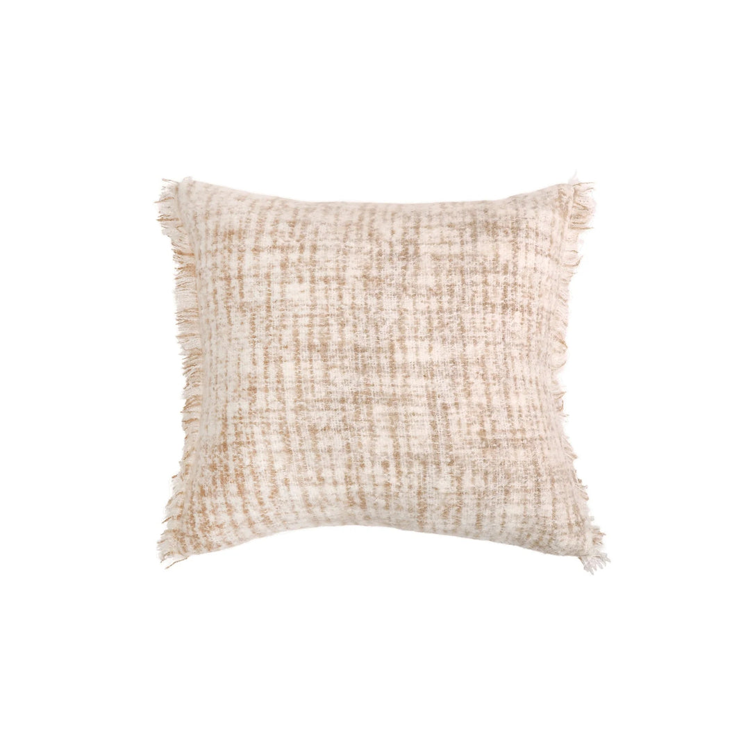 Bozeman Decorative Pillow Bedding Style Pom Pom at Home Ivory Oat 14x24 