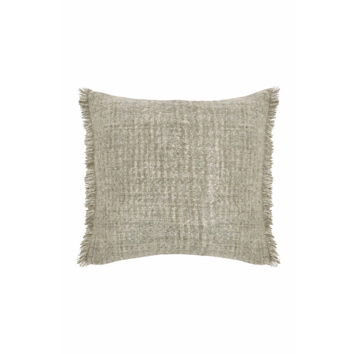 Bozeman Decorative Pillow Bedding Style Pom Pom at Home Stone Moss 14x24 