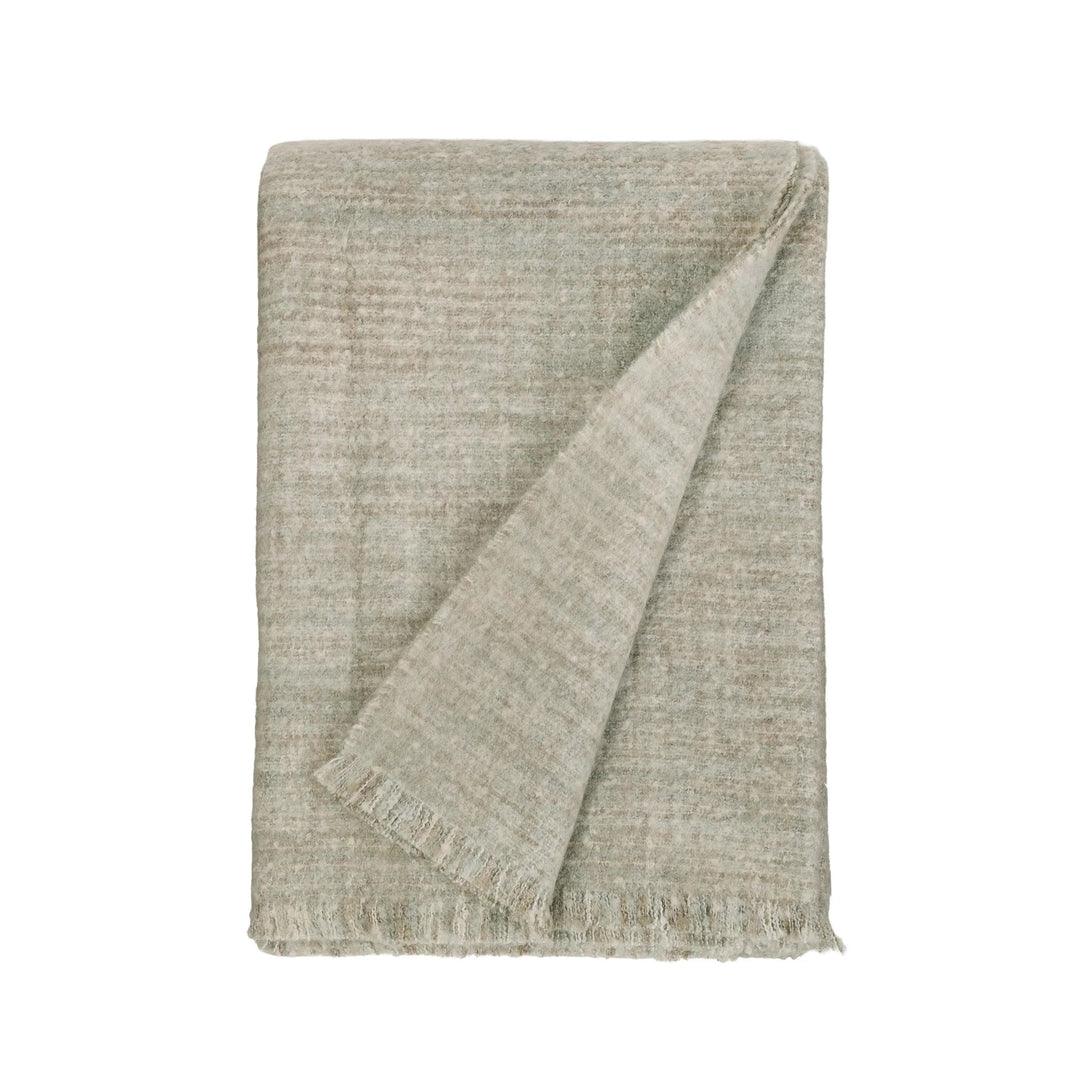 Bozeman Oversized Throw Bedding Style Pom Pom at Home Stone Moss 