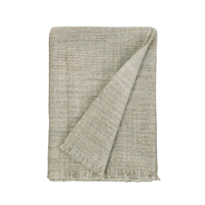 Bozeman Oversized Throw Bedding Style Pom Pom at Home Stone Moss 