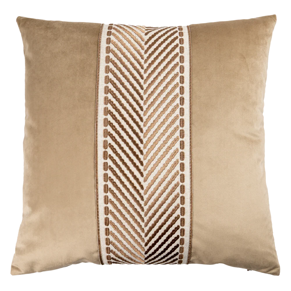 Brooks Pillow 22x22 Decorative Pillow Piper-Collection Fawn 
