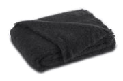 Brushed Mohair Throw Throw Lands Downunder Charcoal 