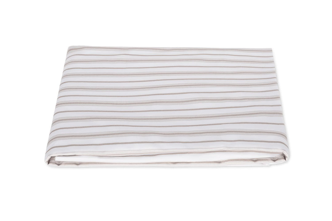 Calypso Fitted Sheet 17" Bedding Matouk Pebble Queen 