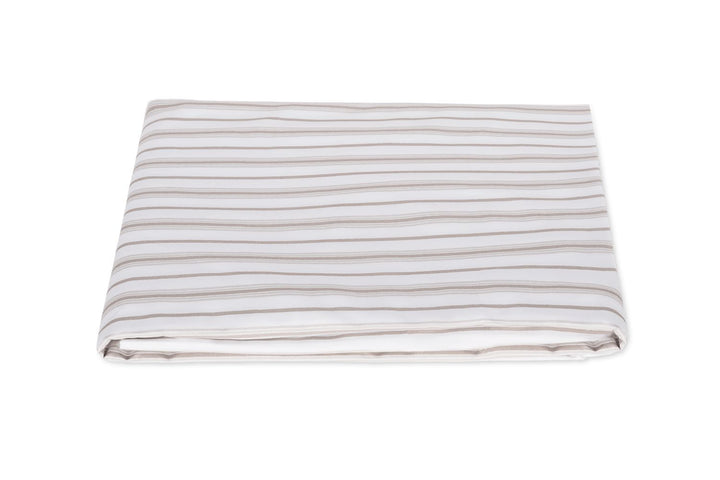 Calypso Fitted Sheet 17" Bedding Matouk Pebble Queen 