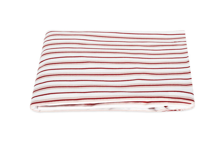 Calypso Fitted Sheet 17" Bedding Matouk Redberry Queen 