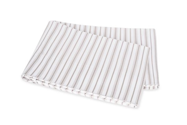 Calypso Flat Sheet Bedding Matouk Pebble Queen 