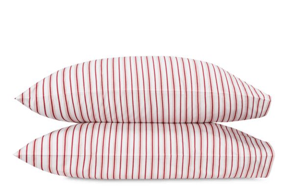Calypso Pillowcase Pair Bedding Matouk Redberry Standard 