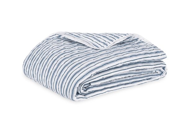 Calypso Quilt Bedding Matouk Prussian Blue Twin 