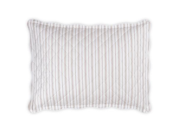 Calypso Quilted Sham Bedding Matouk Pebble Boudoir 