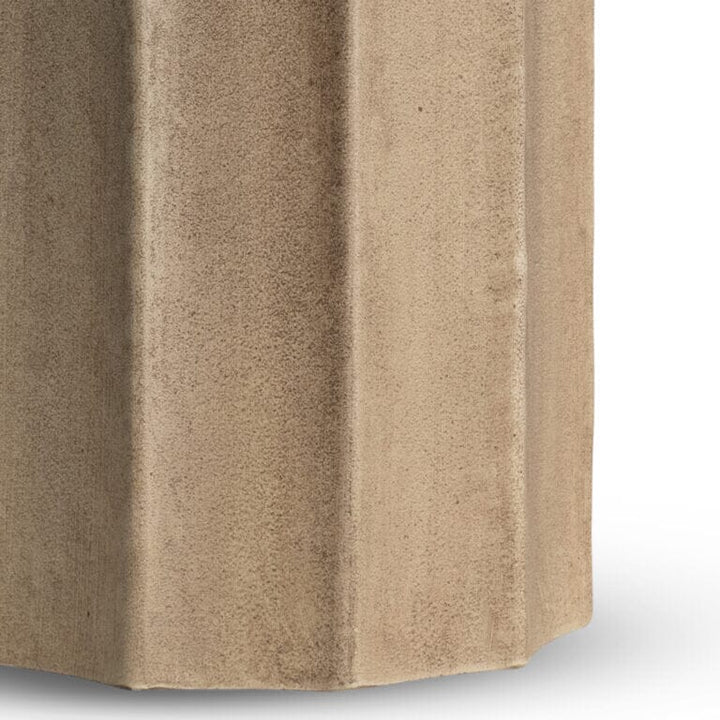 Capri Table Lamp Off White Cotton Shade Lighting Flow Decor 