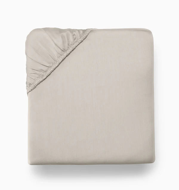 Carlotta Cal King Fitted Sheet Bedding Sferra Taupe 