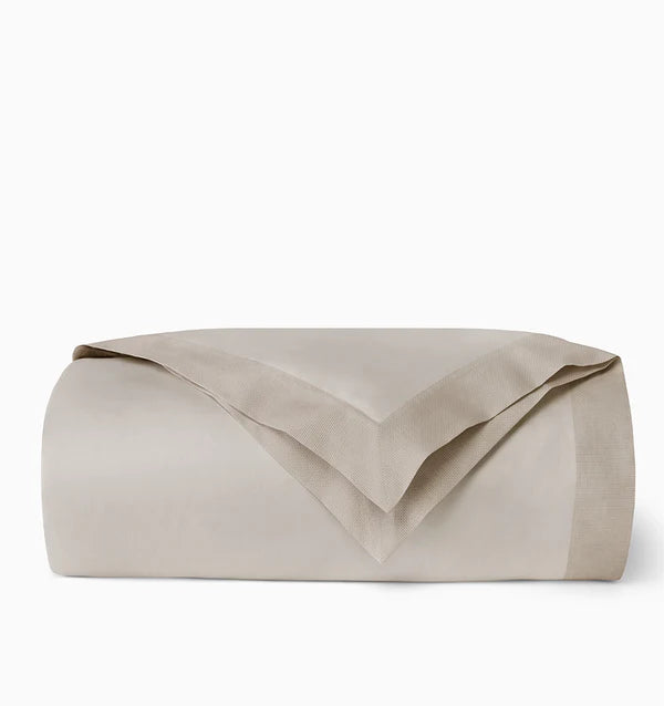 Carlotta King Duvet Cover Bedding Sferra Taupe 