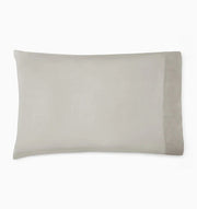 Carlotta King Pillowcase- Pair Bedding Sferra Gray 