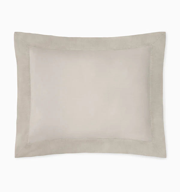 Carlotta King Sham Bedding Sferra Taupe 