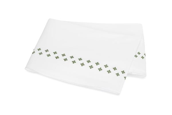 Casablanca Flat Sheet Bedding Style Matouk Clover Full/Queen 