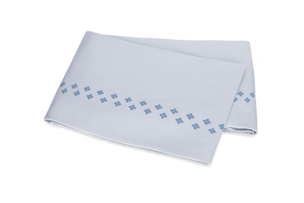 Casablanca Flat Sheet Bedding Style Matouk Sky/Blue Full/Queen 