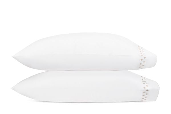 Casablanca Pillowcase- Pair Bedding Style Matouk Dune Standard 