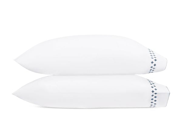 Casablanca Pillowcase- Pair Bedding Style Matouk Indigo Standard 