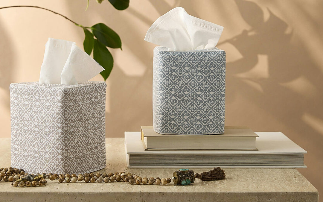 Catarina Tissue Box Cover Bath Accessories Matouk 