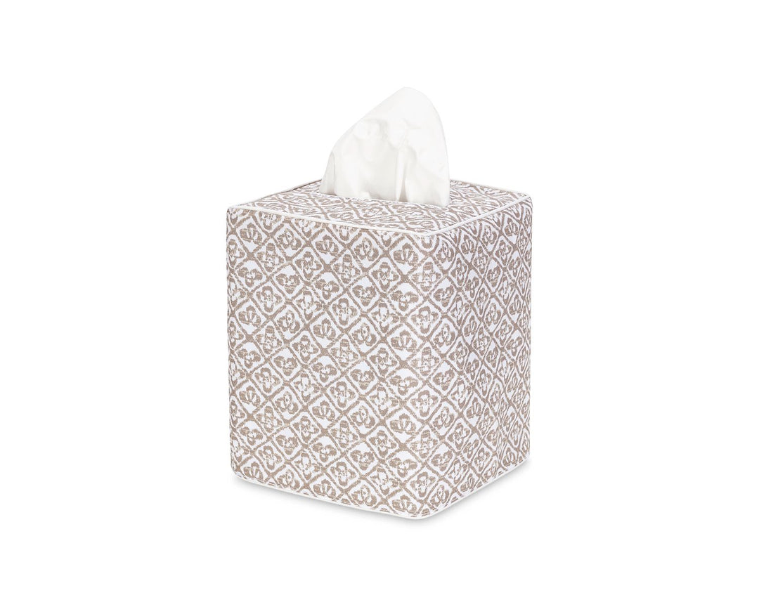 Catarina Tissue Box Cover Bath Accessories Matouk Dune 