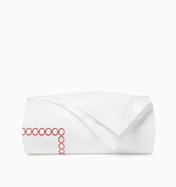 Catena Duvet Cover Bedding Style Sferra Persimmon Full/Queen 