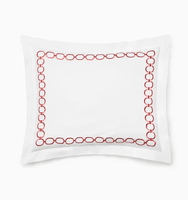 Catena Sham Bedding Style Sferra Persimmon Boudoir 