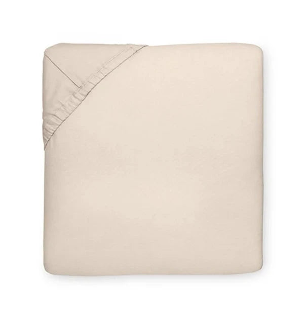 Celeste Fitted Sheet Bedding Style Sferra Mushroom Twin 