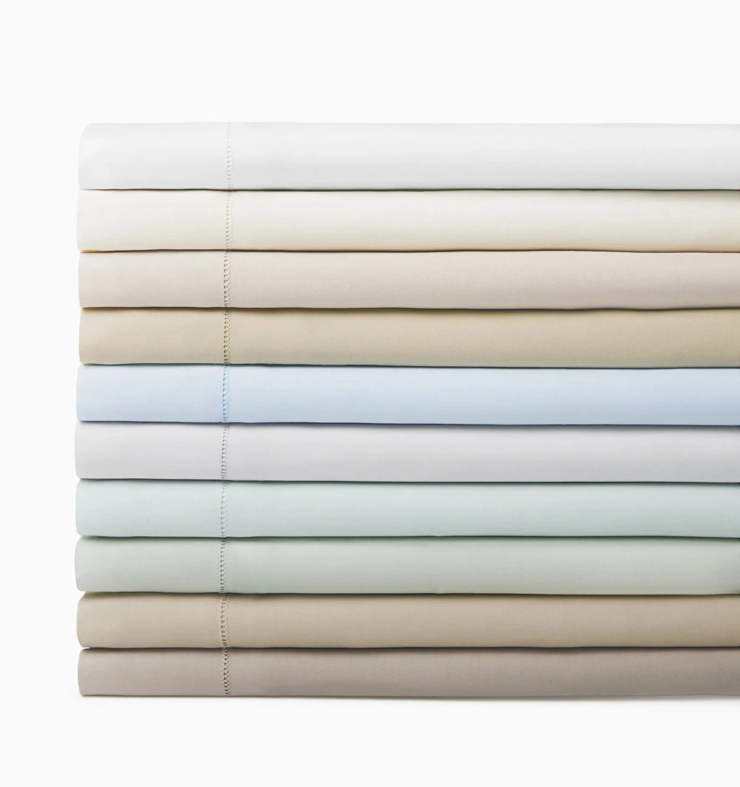 Celeste Percale Flat Sheet Bedding Style Sferra 