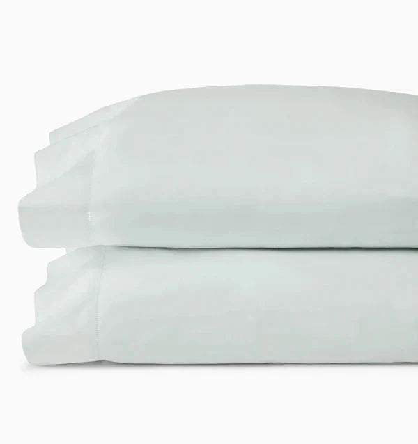 Celeste Percale Pillowcases - pair Bedding Style Sferra Aquamarine Standard 