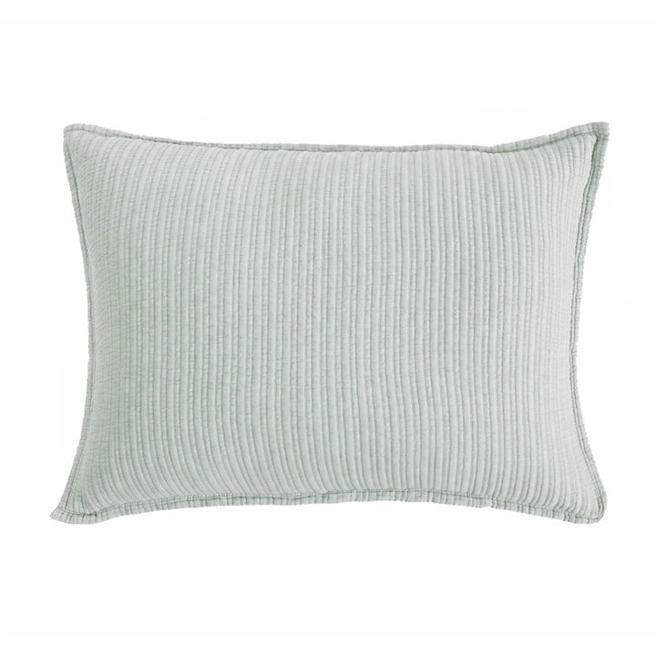 Chatham Standard Sham Bedding Style Pom Pom at Home Sea Glass 