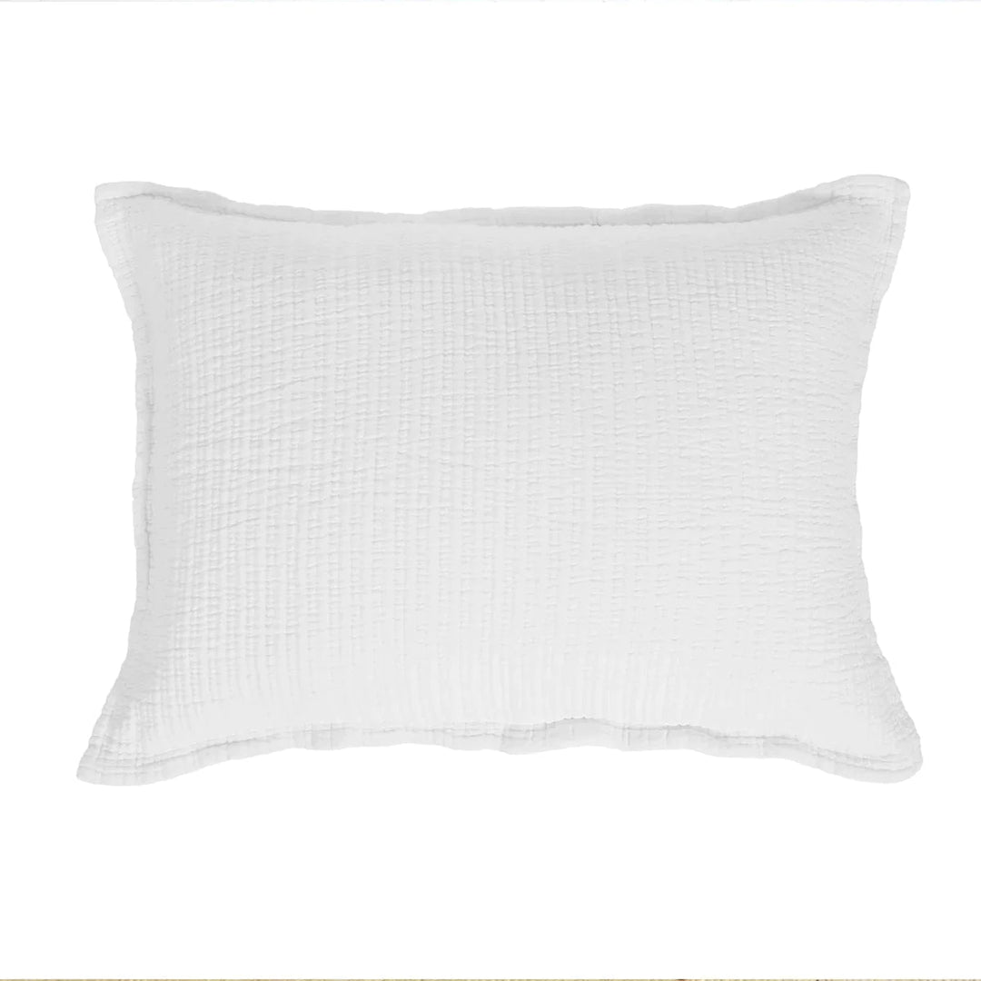 Chatham Standard Sham Bedding Style Pom Pom at Home White 