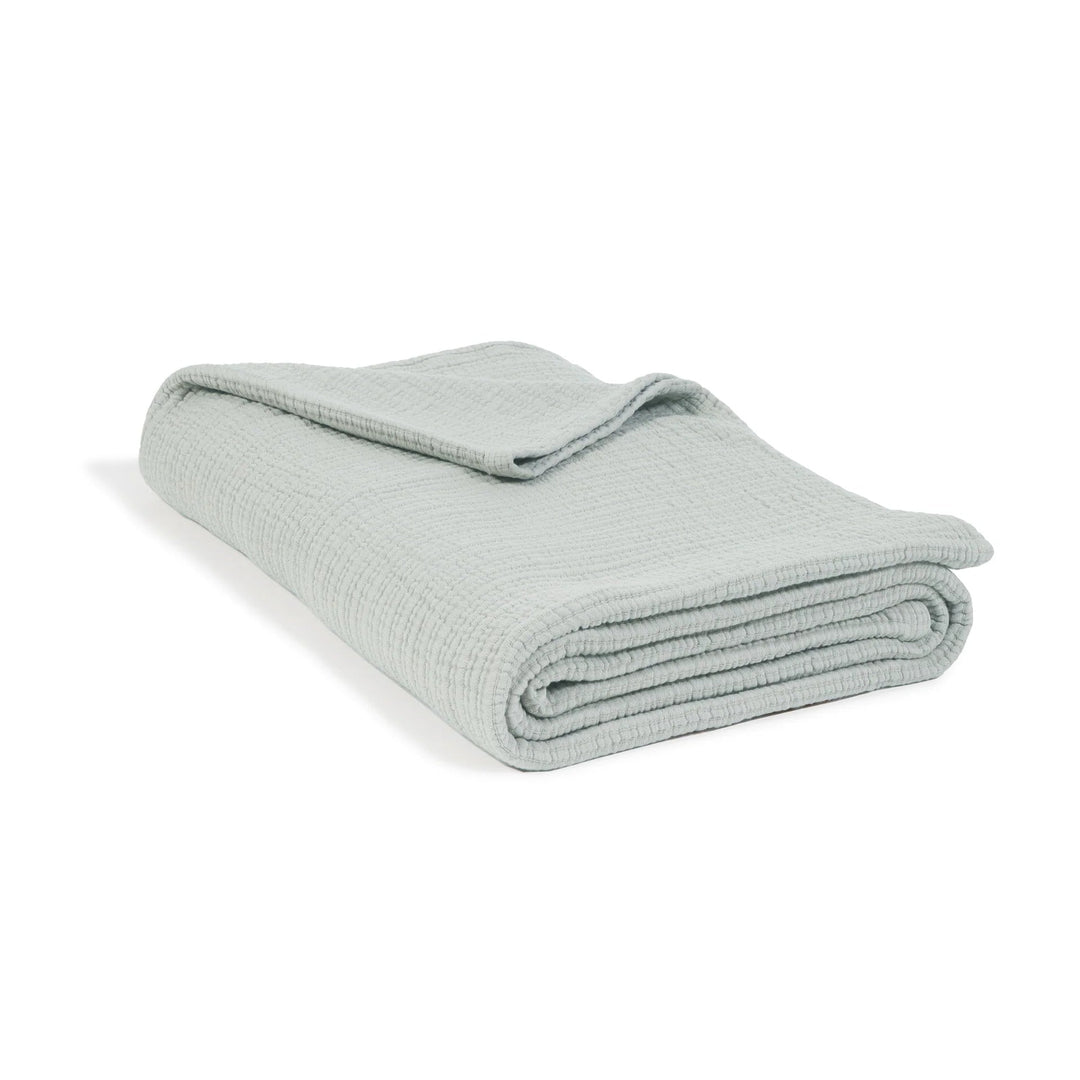 Chatham Twin Coverlet Bedding Style Pom Pom at Home Sea Glass 