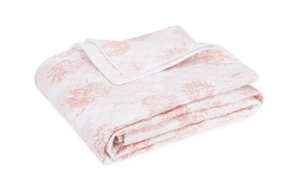 Chrysanthemum Quilt Bedding Matouk Blush Twin 