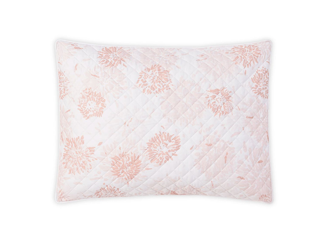 Chrysanthemum Quilted Sham Bedding Matouk Blush Boudoir 