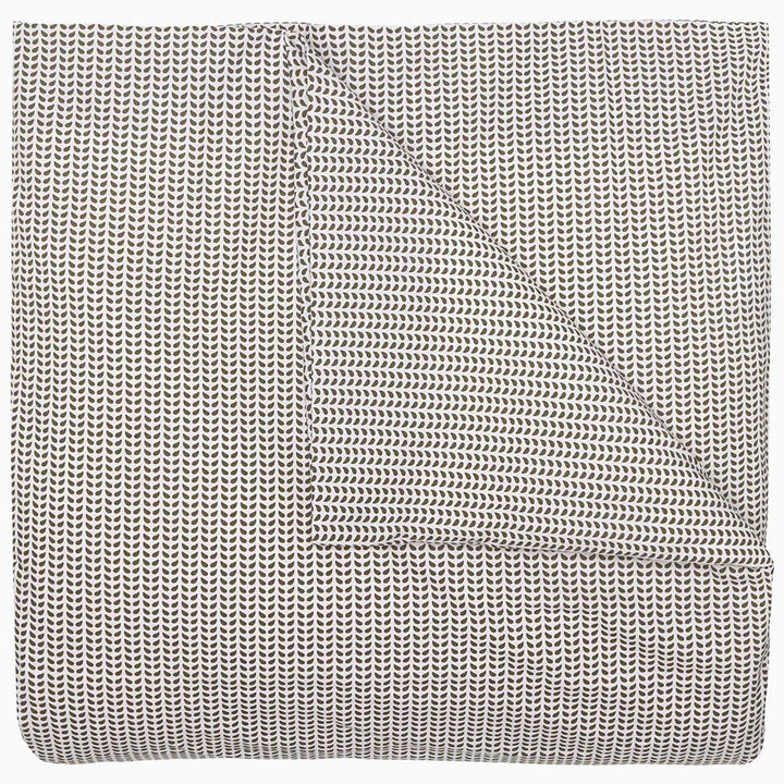 Cinde Organic Duvet Cover Bedding Style John Robshaw Coffee Twin/Twin XL 