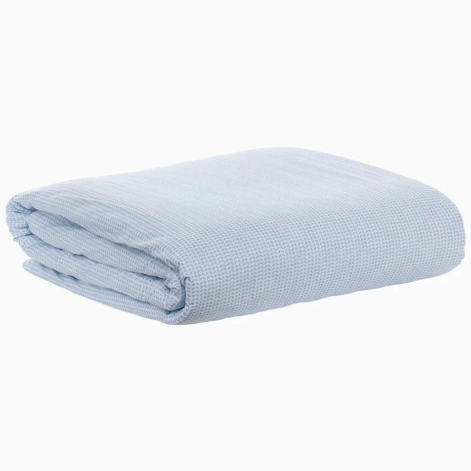 Cinde Organic Duvet Cover Bedding Style John Robshaw Light Indigo Twin/Twin XL 
