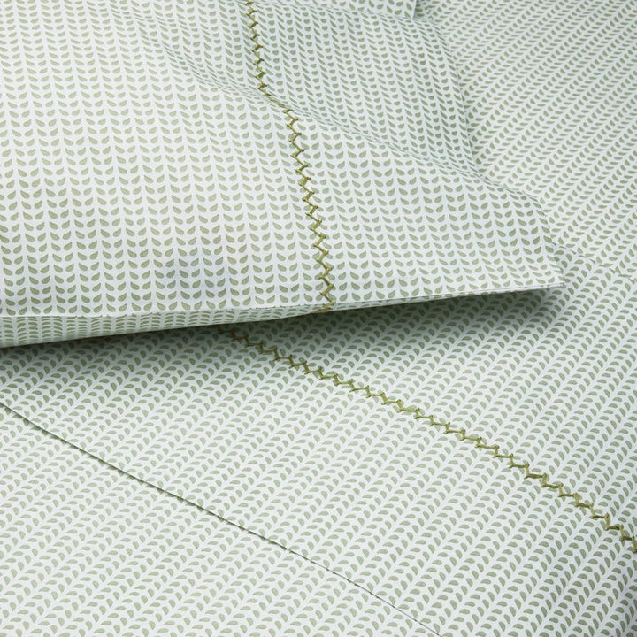 Cinde Organic King Pillowcase - pair Bedding Style John Robshaw Sage 