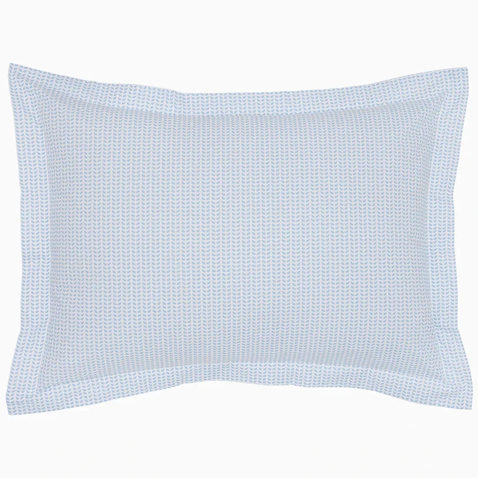 Cinde Organic Sham Bedding Style John Robshaw Light Indigo Standard 