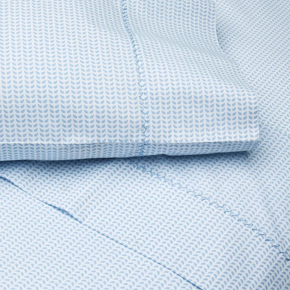 Cinde Organic Standard Pillowcase - pair Bedding Style John Robshaw Light Indigo 