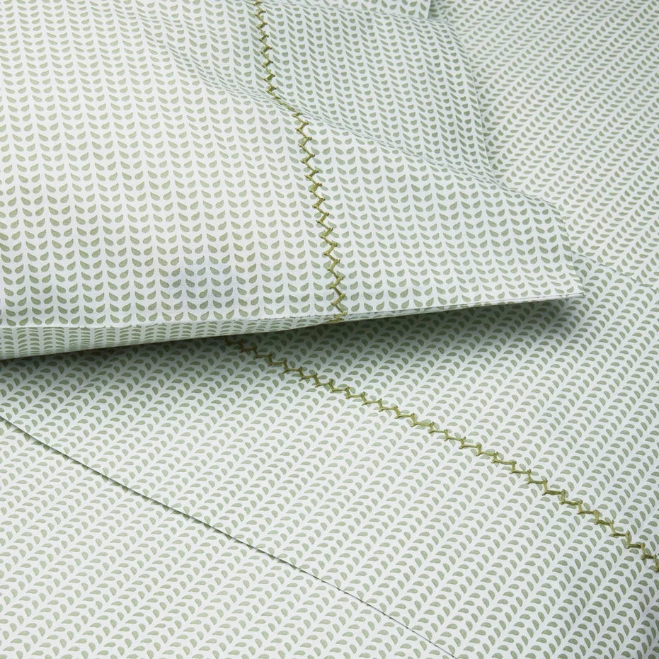 Cinde Organic Standard Pillowcase - pair Bedding Style John Robshaw Sage 