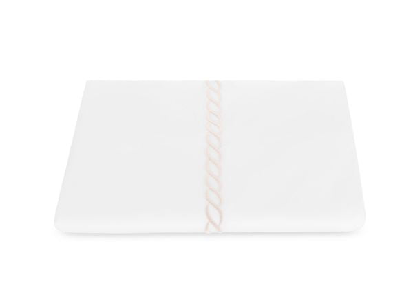 Classic Chain Full/Queen Duvet Cover Bedding Style Matouk Blush 