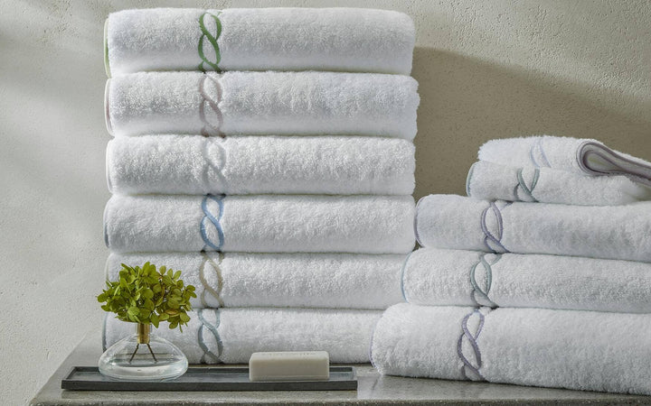 Classic Chain Guest Towel Bath Linens Matouk 